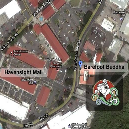 Location Map of Barefoot Buddha